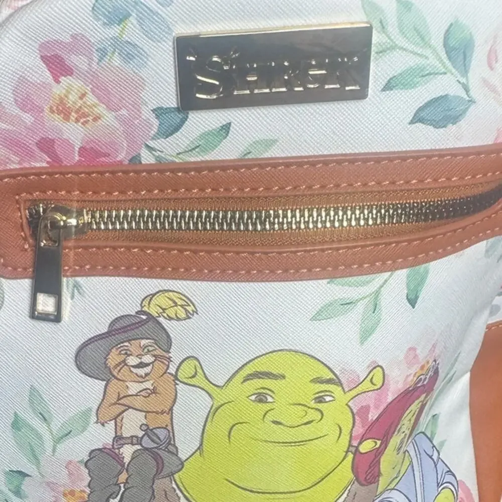Hot Topic exclusive‎ Shrek Group Floral Mini Backpack, NWOT